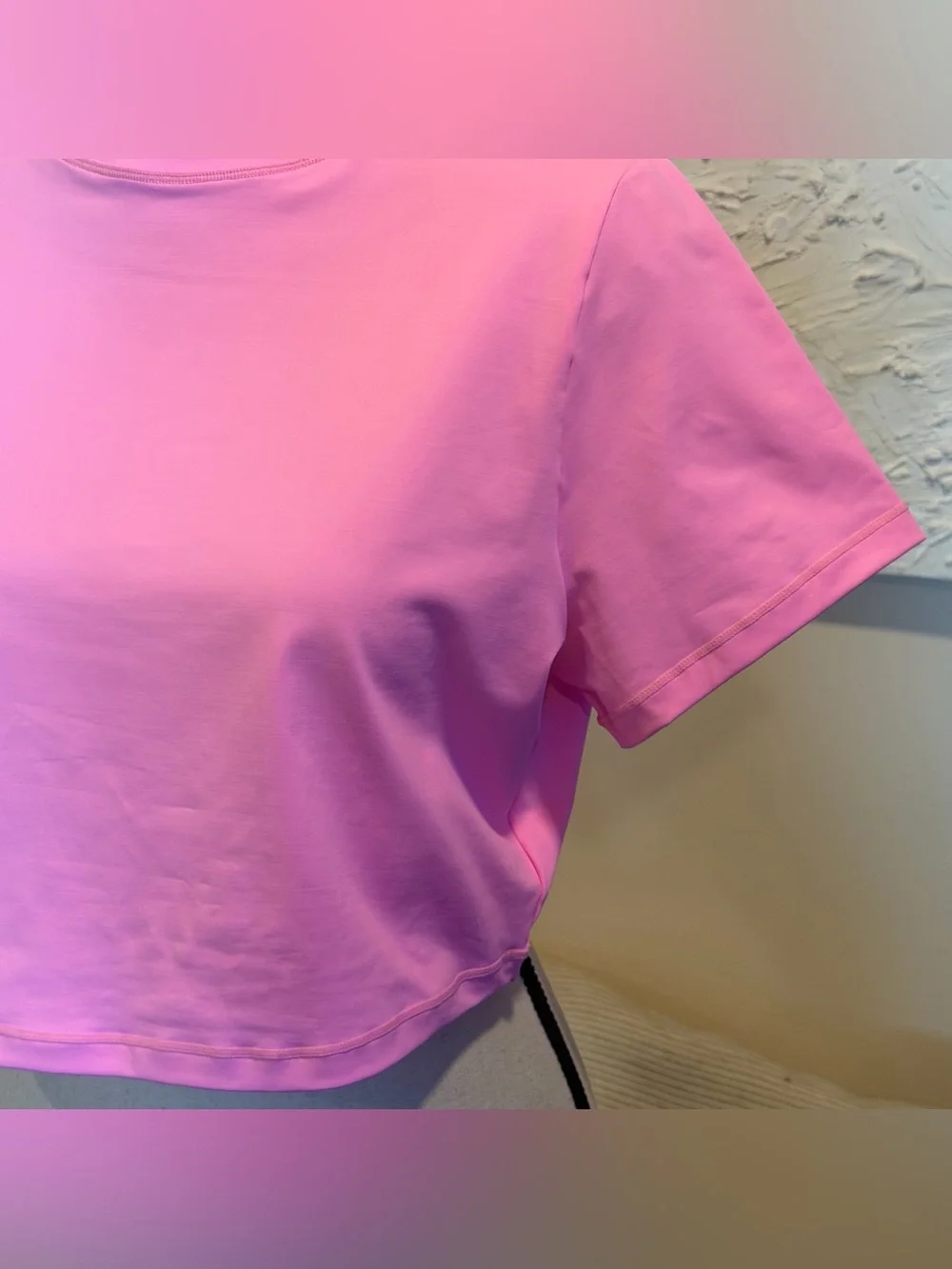 SKIMS Recycled Swim T Shirt Short Sleeve Taffy Hot Pink Sz 2X